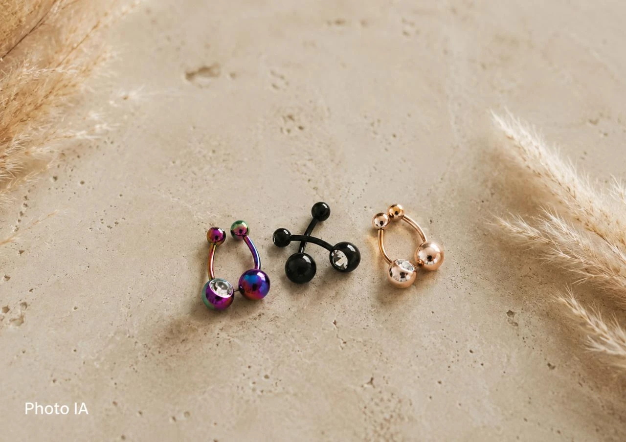 Lot de 6 piercings nombril – styles variés – super affaire